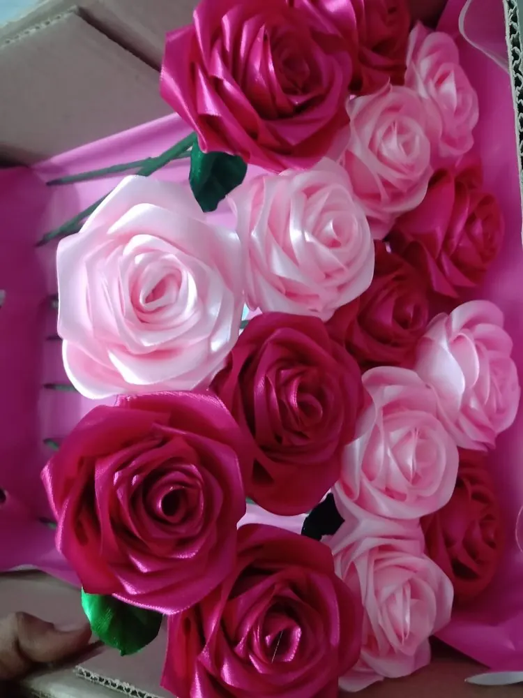 Rosas eternas rosadas y fucsia al por mayor